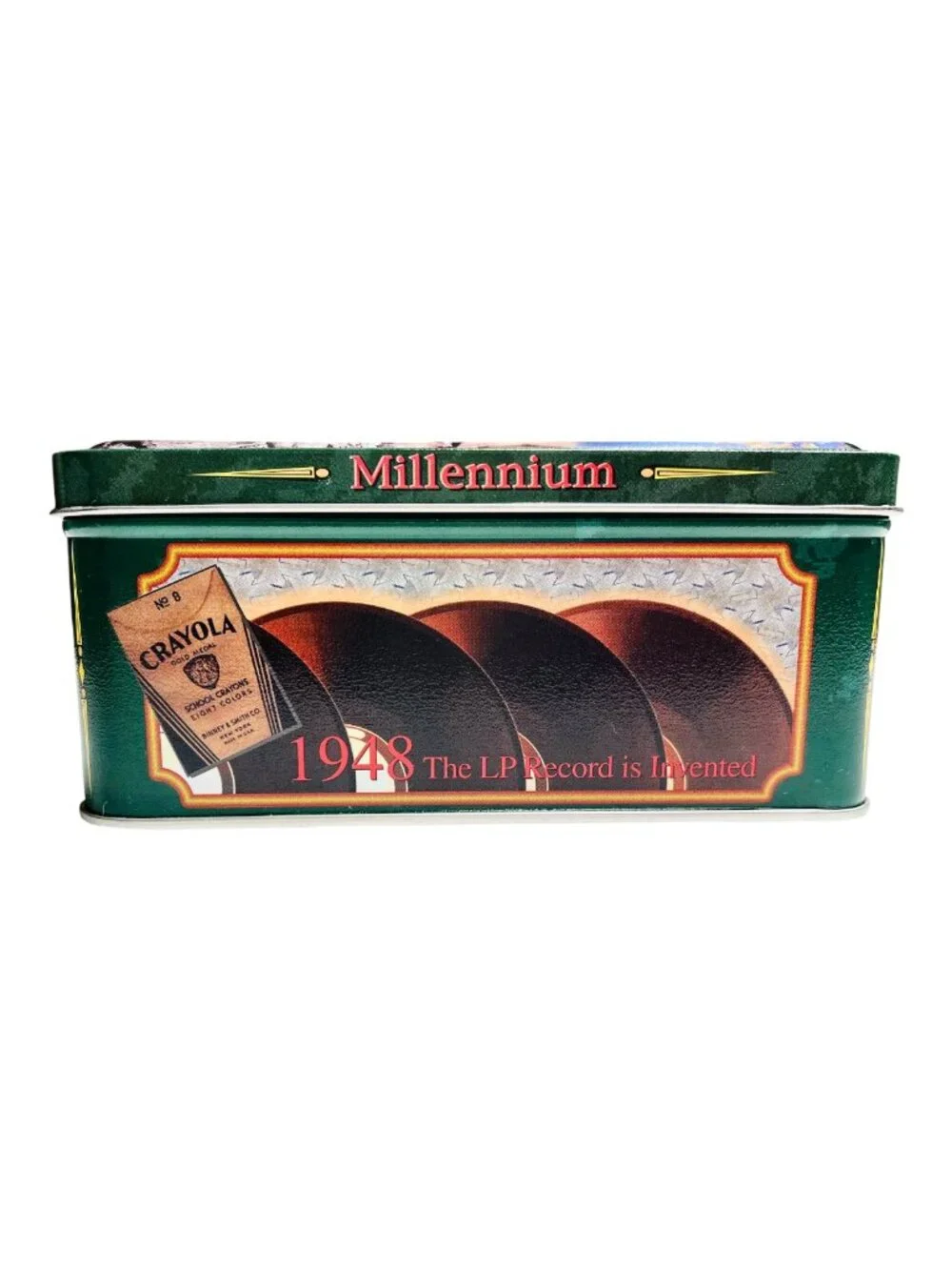 Crayola's Millennium Collector Tin With 64 Crayons And Sharpener, New, USA